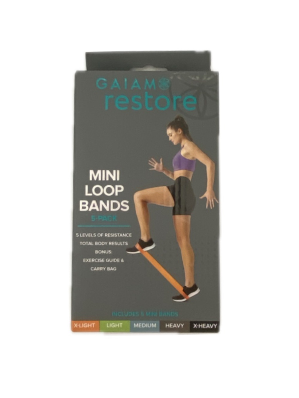GAIAM Resistance Loop Bands 5-Pack 5-Levels